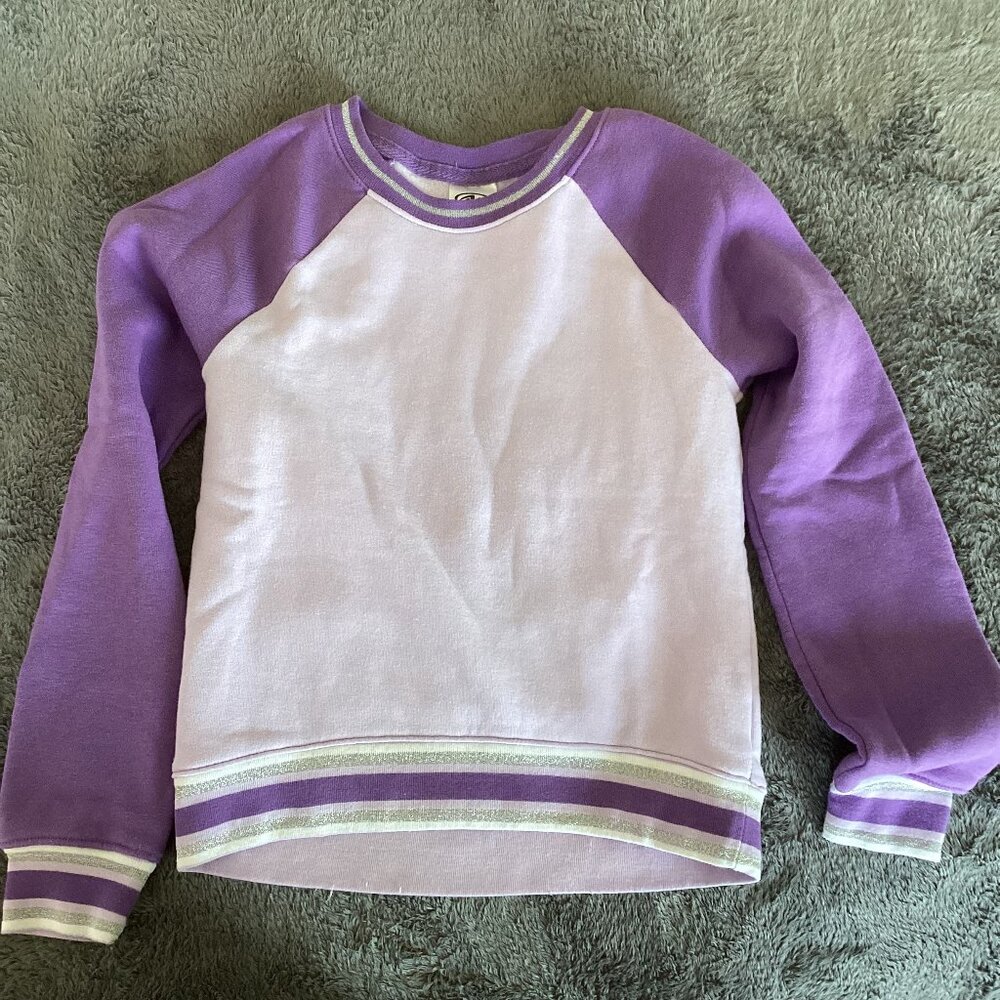 Athletic Works Purple Sweatshirt Size M (7-8)